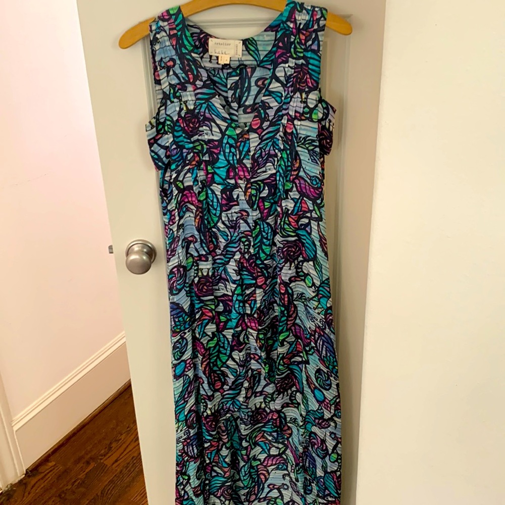 Nicole Miller artelier sheer patterned dress or cover-up